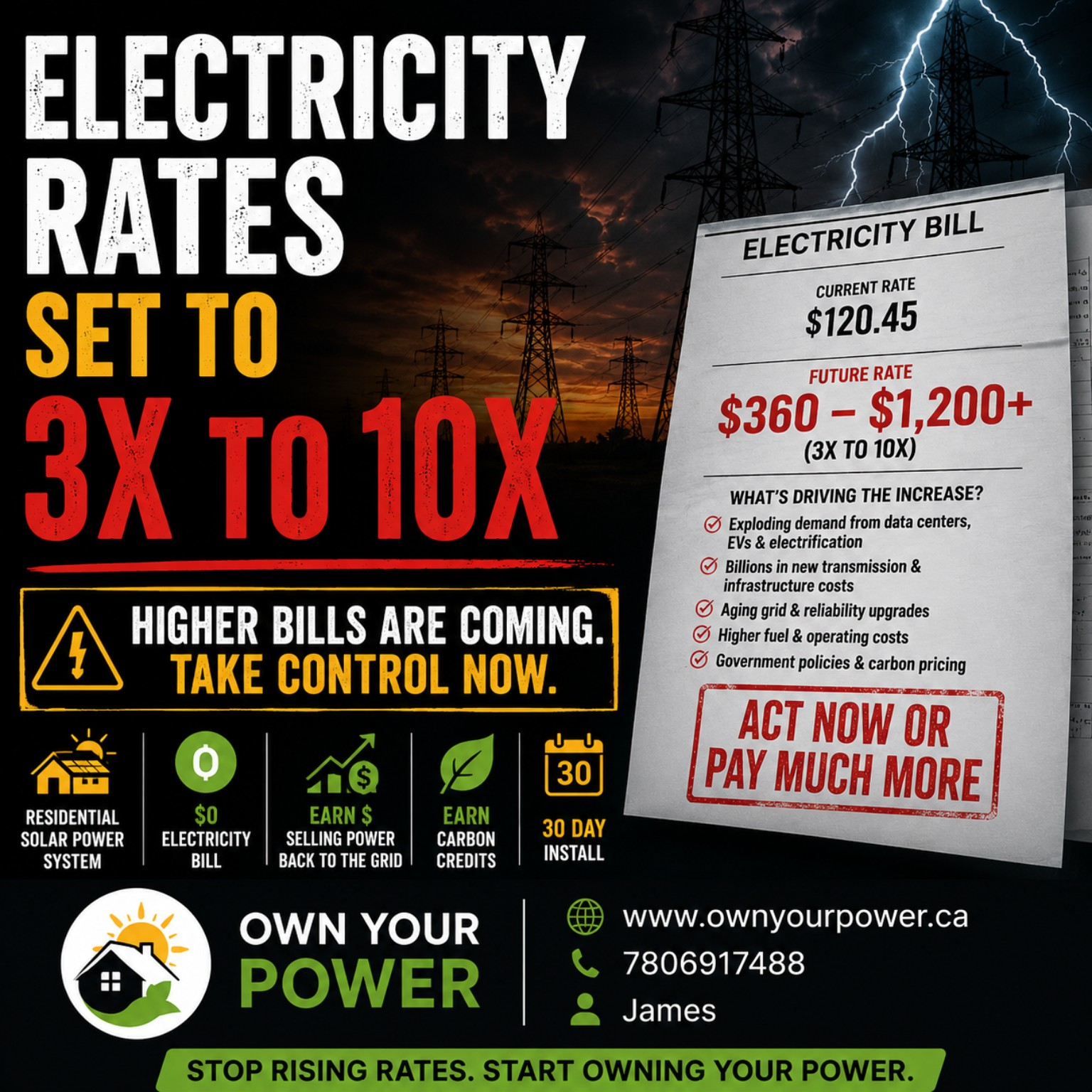 Electricity rate campaign